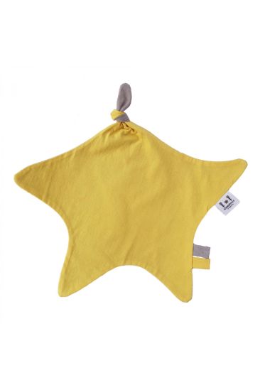 Orgaanilisest puuvillasest vastsündinu Blankie Yellow Star