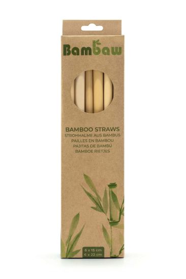 Taaskasutatavad ja biolagunevad bambusest joogikõrred 12 tki