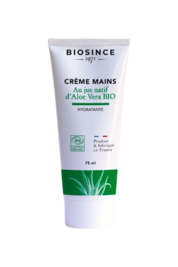Biosince orgaaniline nahka niisutav ja taastav kätekreem aloe veraga 75ml