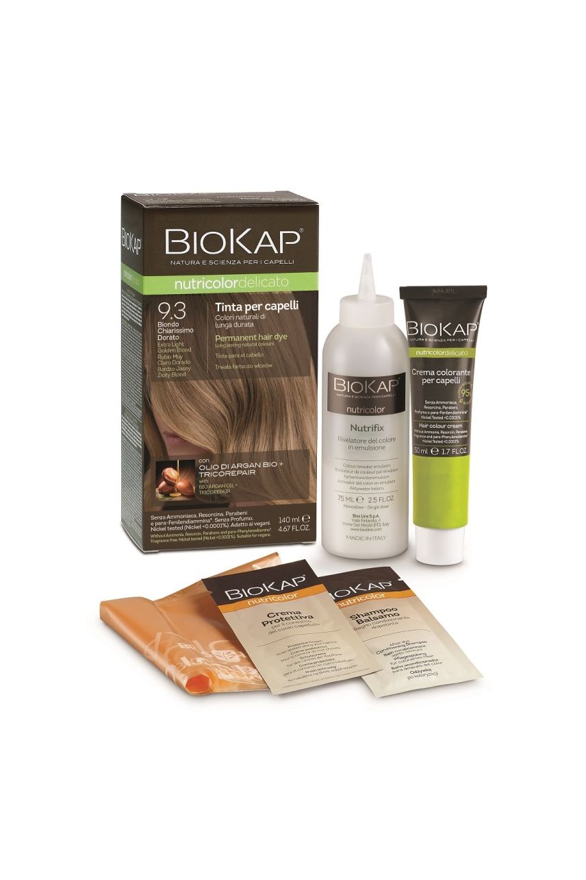 Püsivärv BIOKAP NUTRICOLOR DELICATO 9.3 ekstrahele kuldblond