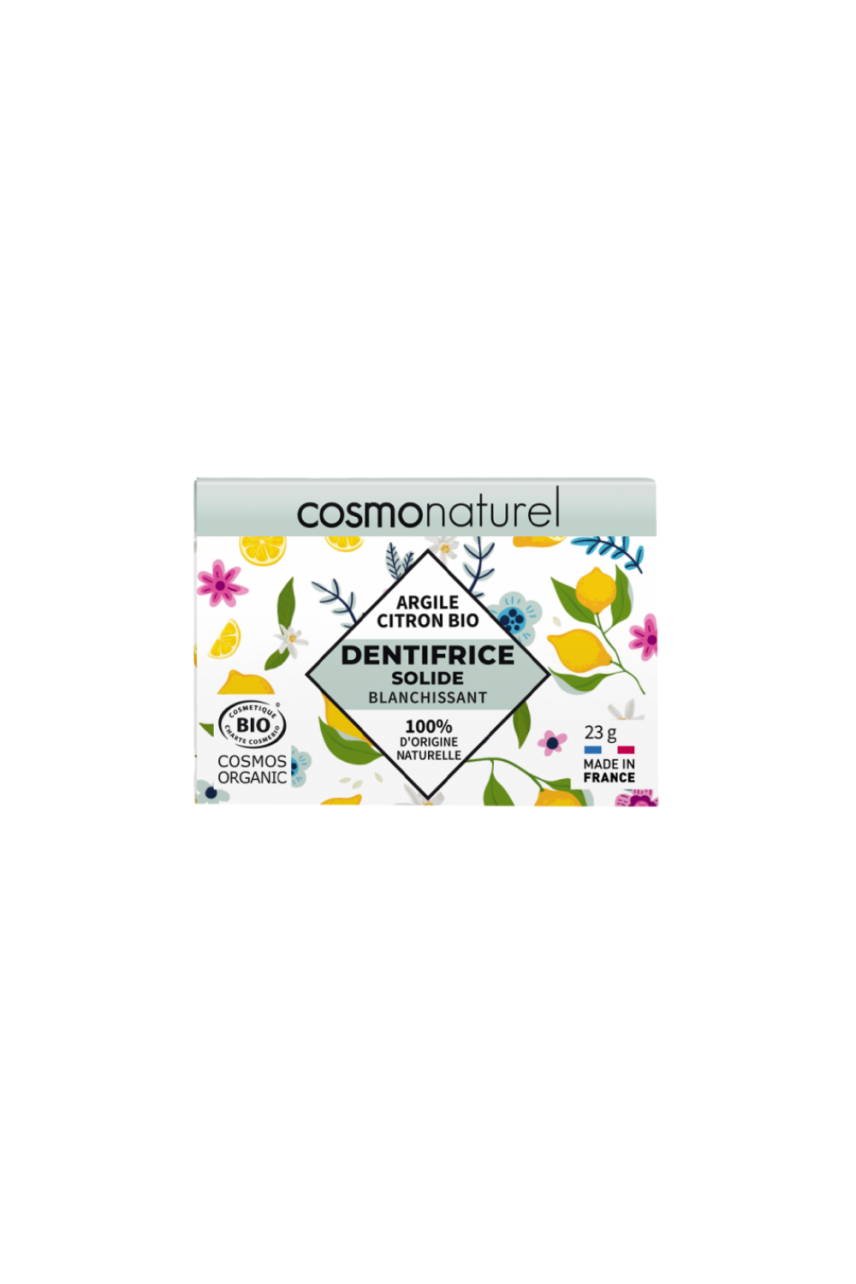  Cosmonaturel orgaaniline tahke valgendav hambapasta sidruniga 23 gr