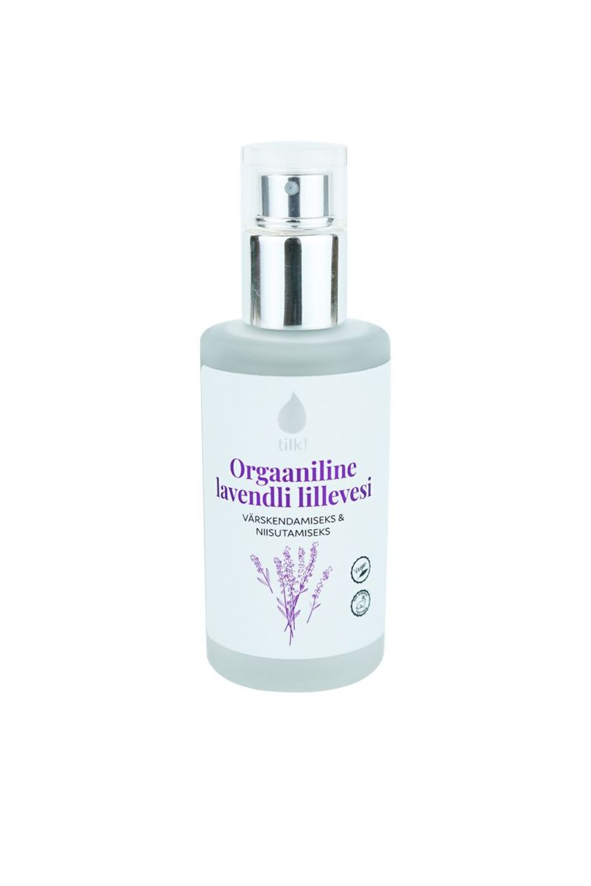 Orgaaniline lavendli lillevesi
