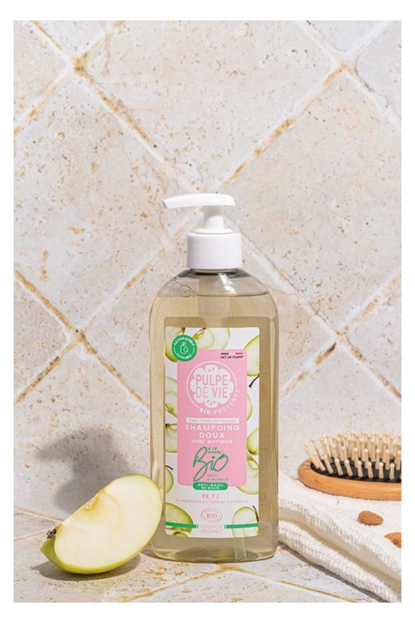 Orgaaniline niisutav ja hooldav šampoon Pompampidoux Moisturize normaalstele juustele õunaveega  400 ml